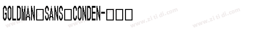 Goldman Sans Conden字体转换